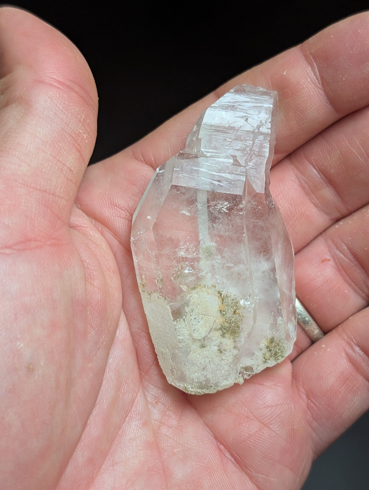 Fantastic Green Chlorite Quartz Crystal North of Willis Mine Paron Arkansas - Collectibles:Rocks Fossils &