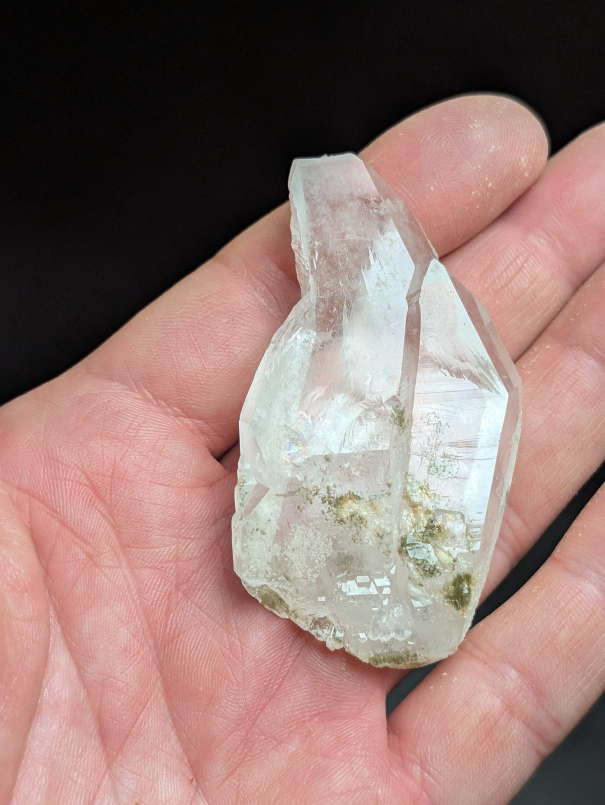 Fantastic Green Chlorite Quartz Crystal North of Willis Mine Paron Arkansas - Collectibles:Rocks Fossils &