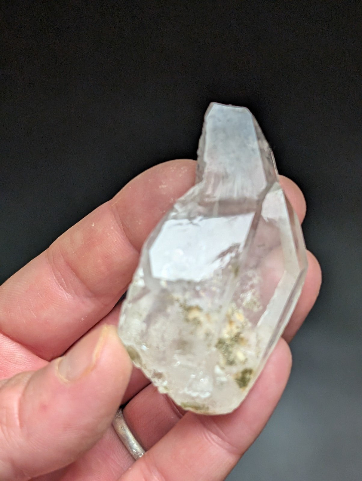 Fantastic Green Chlorite Quartz Crystal North of Willis Mine Paron Arkansas - Collectibles:Rocks Fossils &