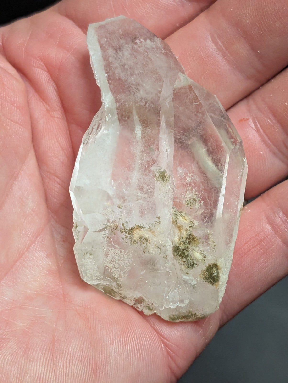 Fantastic Green Chlorite Quartz Crystal North of Willis Mine Paron Arkansas - Collectibles:Rocks Fossils &