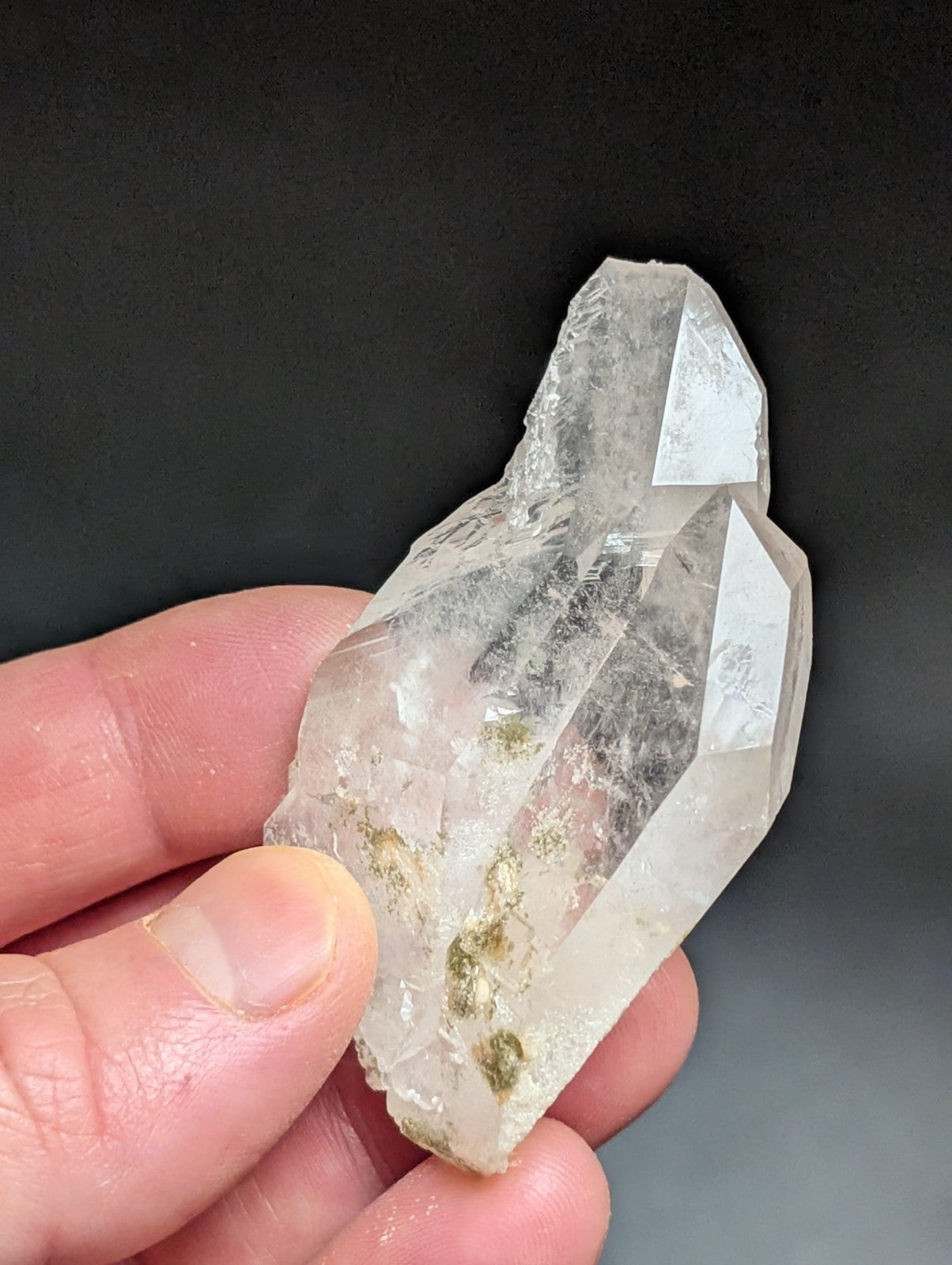 Fantastic Green Chlorite Quartz Crystal North of Willis Mine Paron Arkansas - Collectibles:Rocks Fossils &