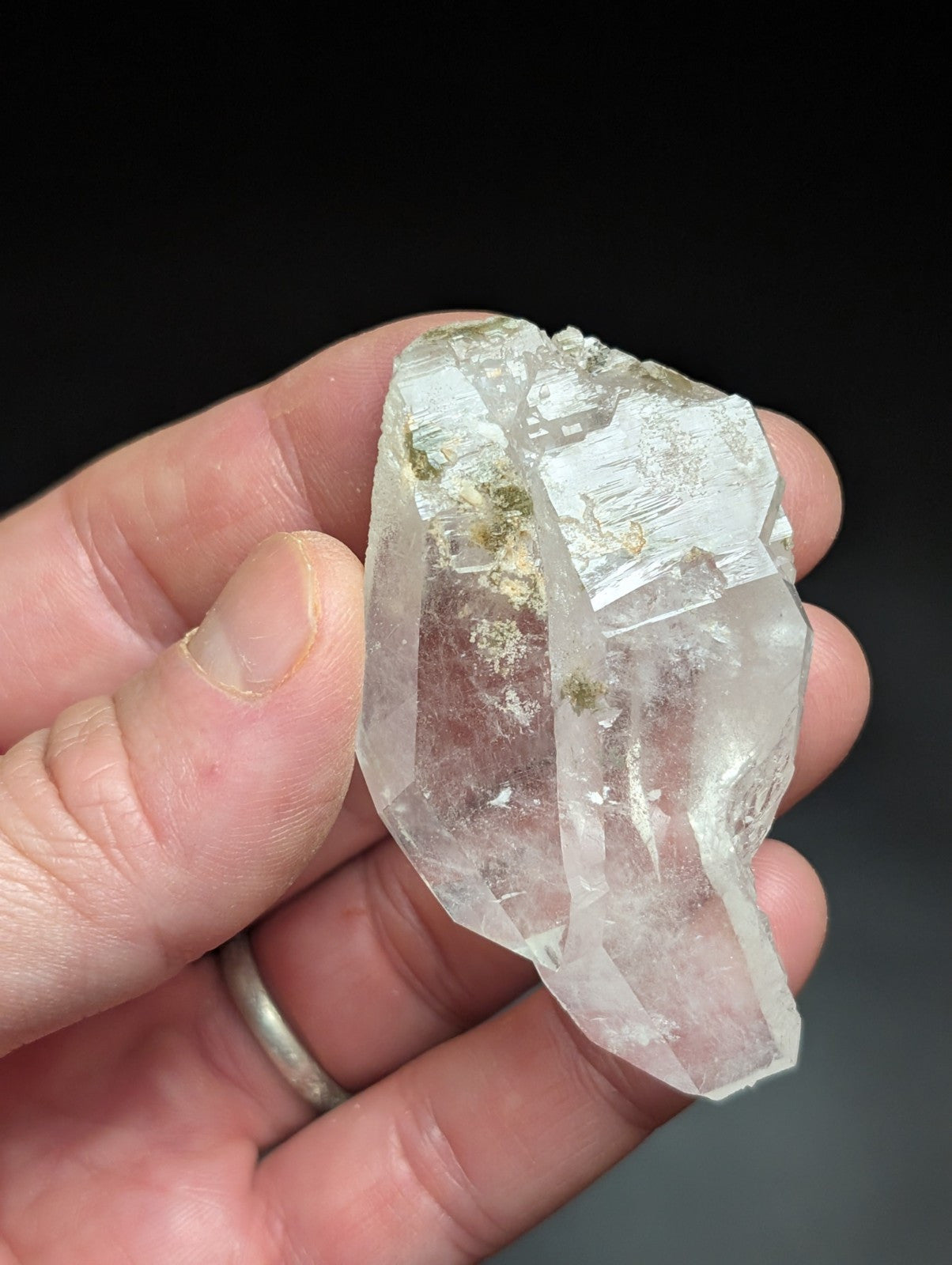 Fantastic Green Chlorite Quartz Crystal North of Willis Mine Paron Arkansas - Collectibles:Rocks Fossils &