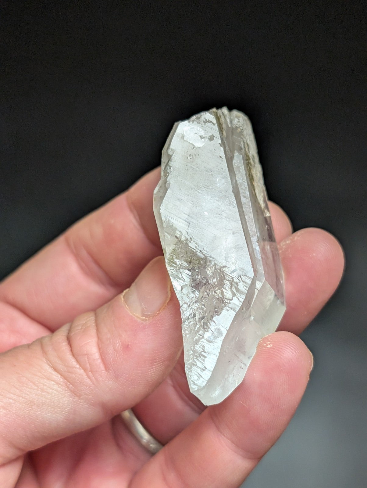 Fantastic Green Chlorite Quartz Crystal North of Willis Mine Paron Arkansas - Collectibles:Rocks Fossils &