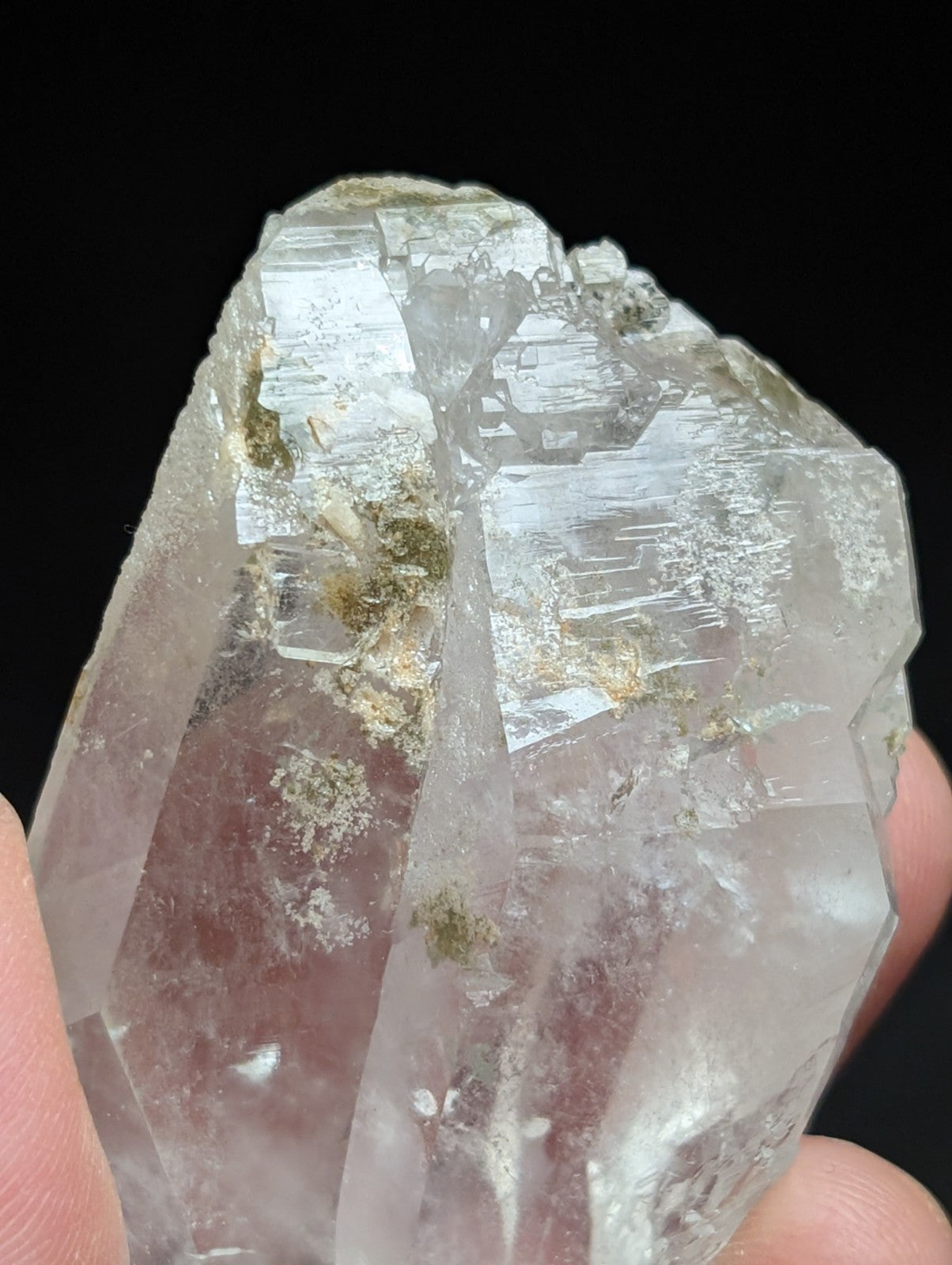 Fantastic Green Chlorite Quartz Crystal North of Willis Mine Paron Arkansas - Collectibles:Rocks Fossils &