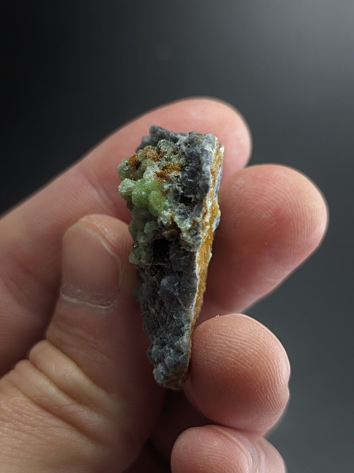 FluorWavellite on Grey Quartz -Intermixed With SiO2- Mauldin Mountain Arkansas - Collectibles:Rocks Fossils &