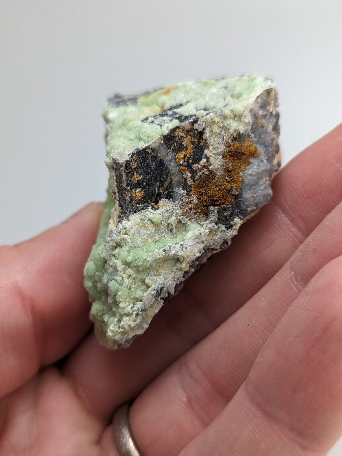 FluorWavellite - Rare! Intermixed With SiO2- Mauldin Mountain Arkansas ooak - Collectibles:Rocks Fossils &