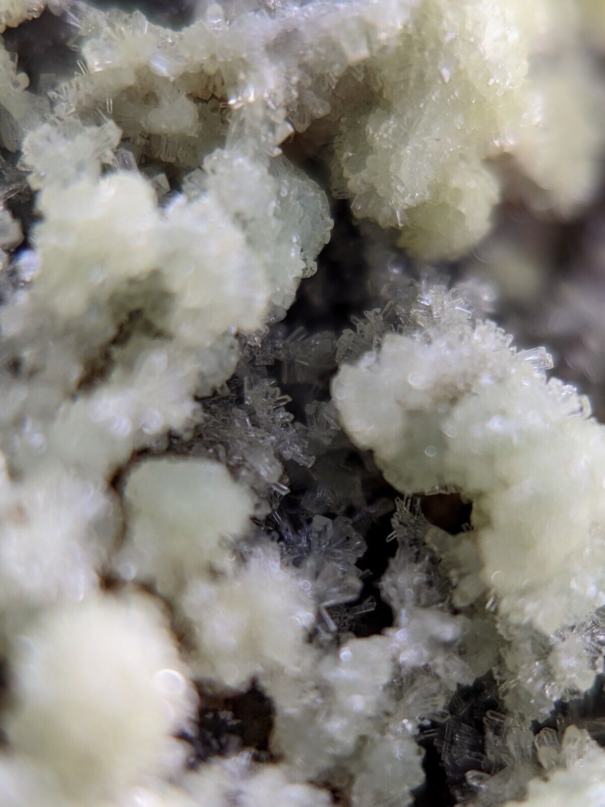 FluorWavellite - Rare! Intermixed With SiO2- Mauldin Mountain Arkansas ooak A + - Collectibles:Rocks Fossils &