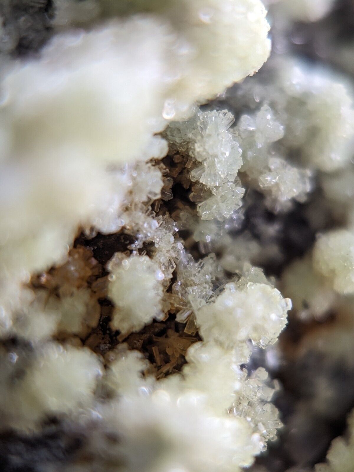 FluorWavellite - Rare! Intermixed With SiO2- Mauldin Mountain Arkansas ooak A + - Collectibles:Rocks Fossils &