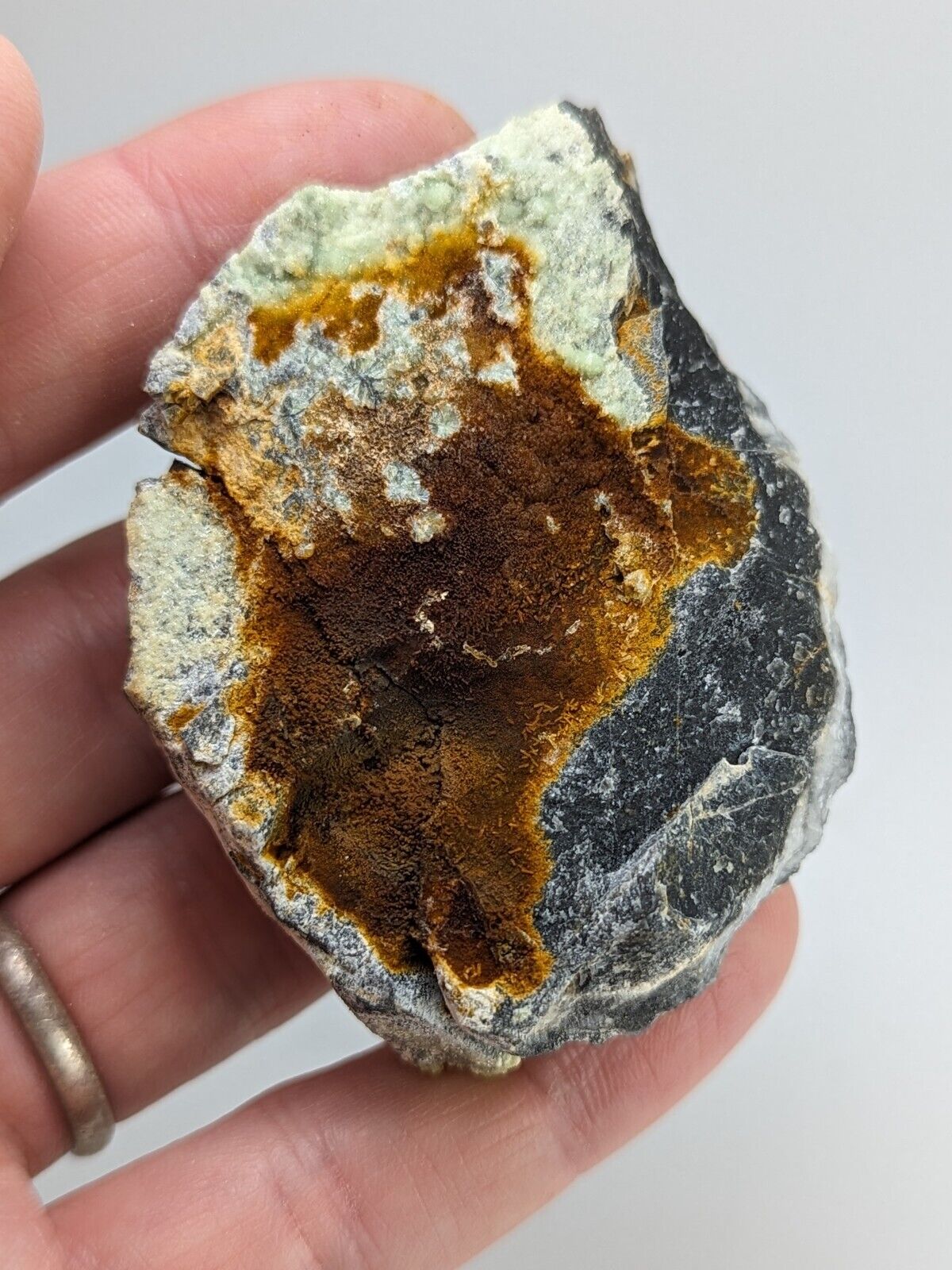 FluorWavellite - Rare! Intermixed With SiO2- Mauldin Mountain Arkansas ooak A + - Collectibles:Rocks Fossils &