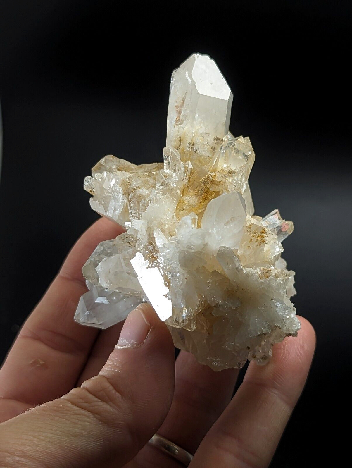 Green Chlorite Quartz Crystal Burr North of Willis Mine Paron Arkansas Rare - Collectibles:Rocks Fossils &