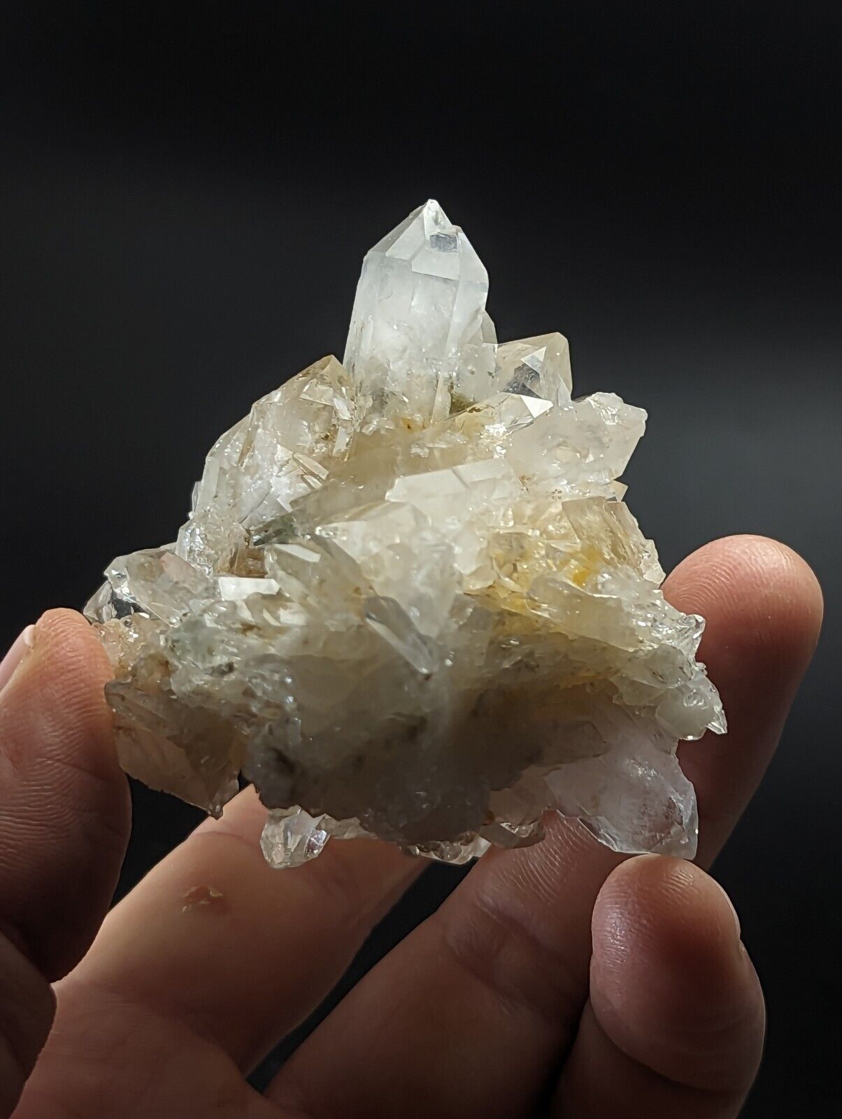 Green Chlorite Quartz Crystal Burr North of Willis Mine Paron Arkansas Rare - Collectibles:Rocks Fossils &
