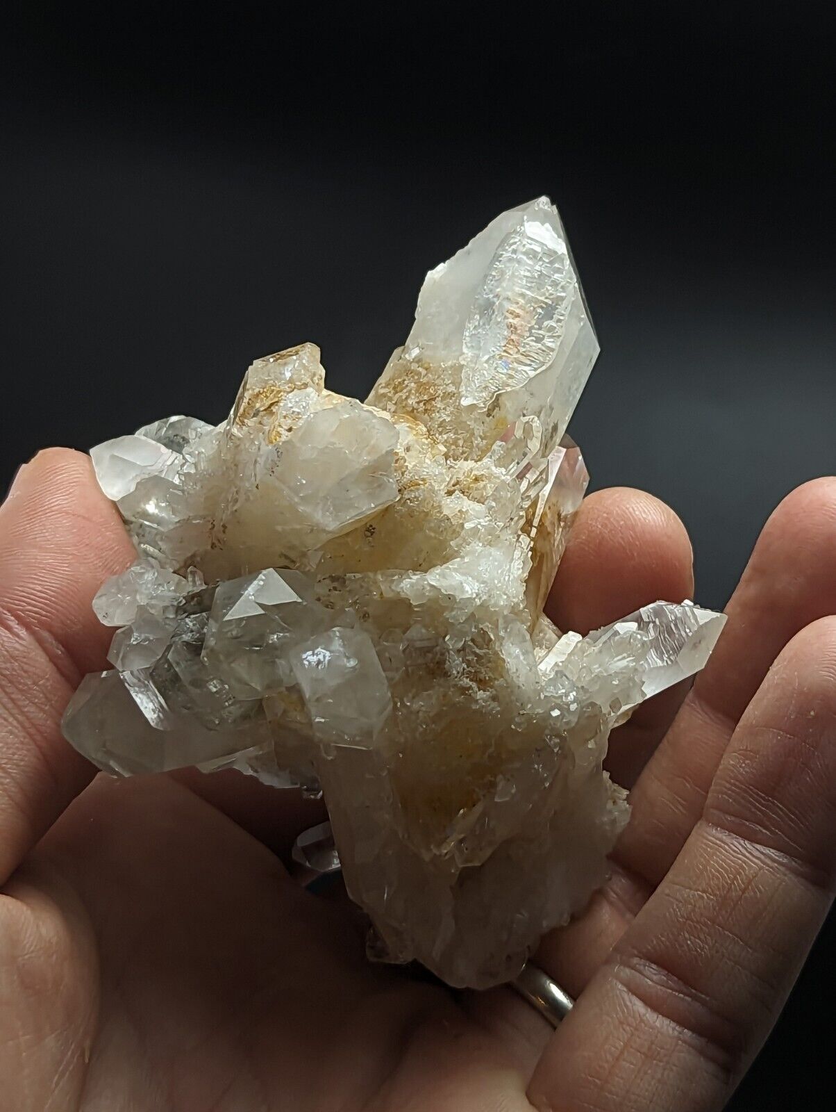 Green Chlorite Quartz Crystal Burr North of Willis Mine Paron Arkansas Rare - Collectibles:Rocks Fossils &