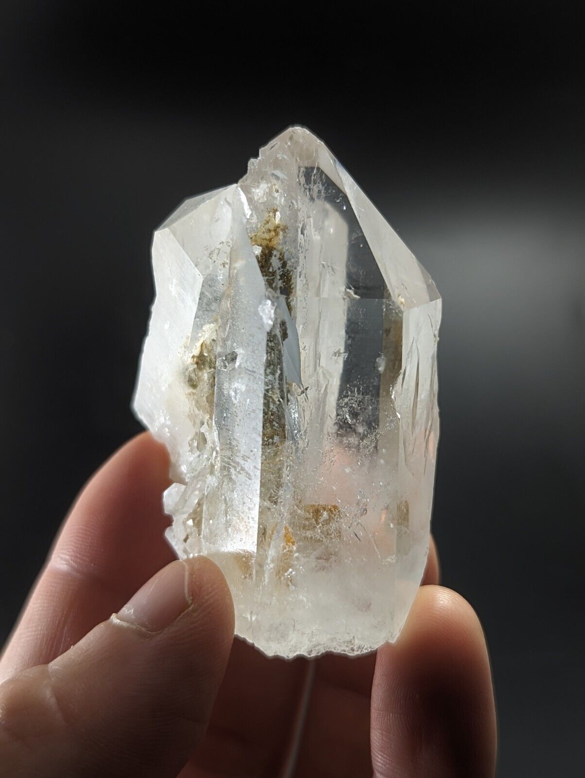 Green Chlorite Quartz Crystal Point North of Willis Mine Paron Arkansas Rare - Collectibles:Rocks Fossils &