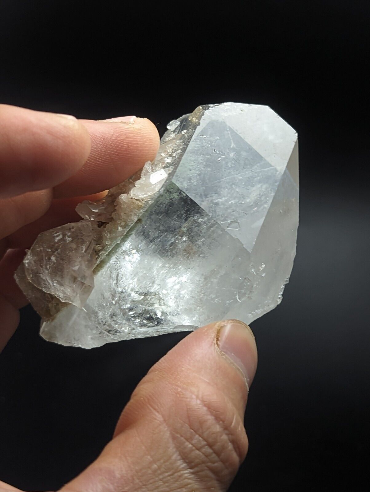 Green Chlorite Quartz Crystal Point North of Willis Mine Paron Arkansas Rare - Collectibles:Rocks Fossils &