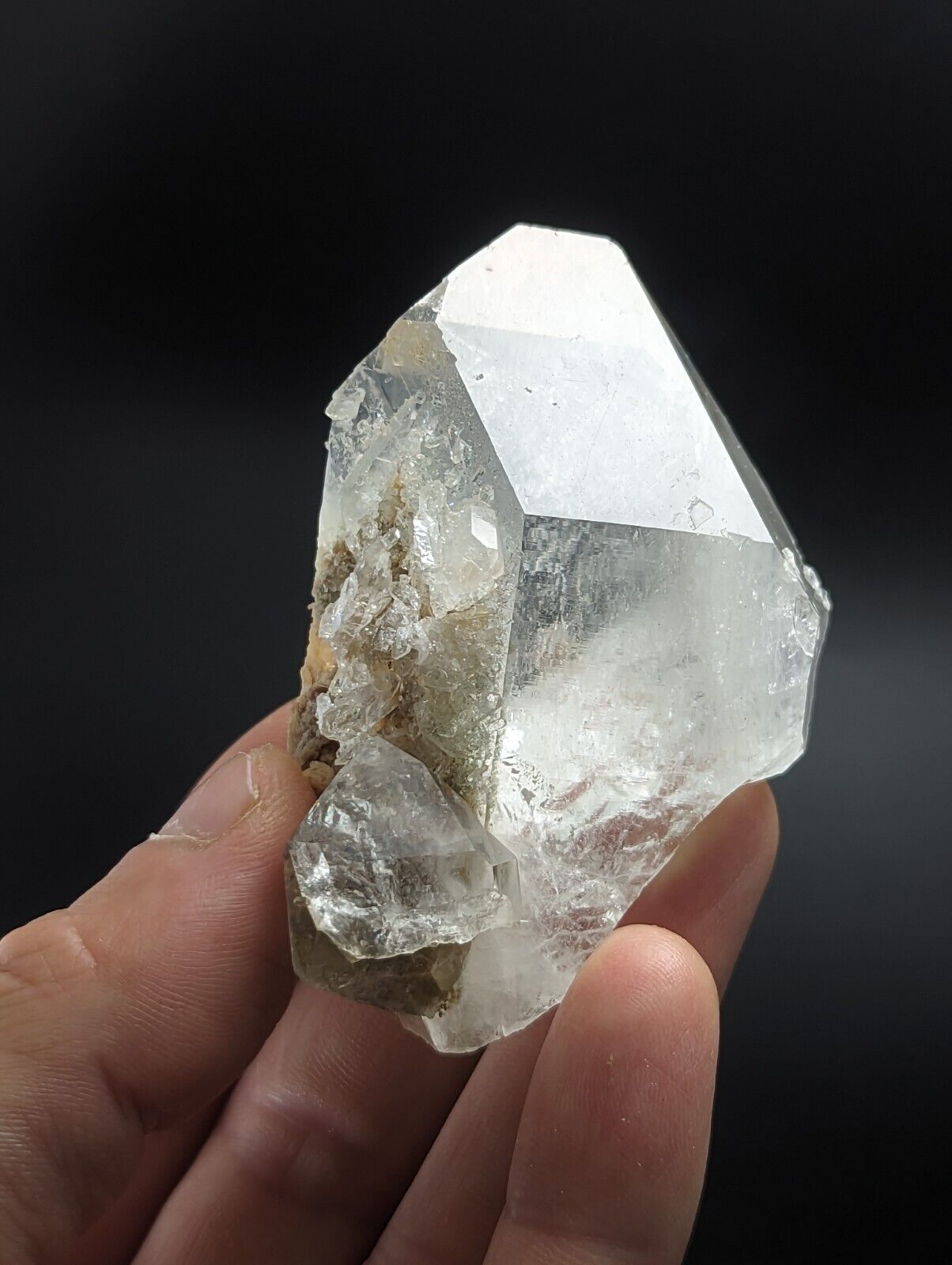Green Chlorite Quartz Crystal Point North of Willis Mine Paron Arkansas Rare - Collectibles:Rocks Fossils &