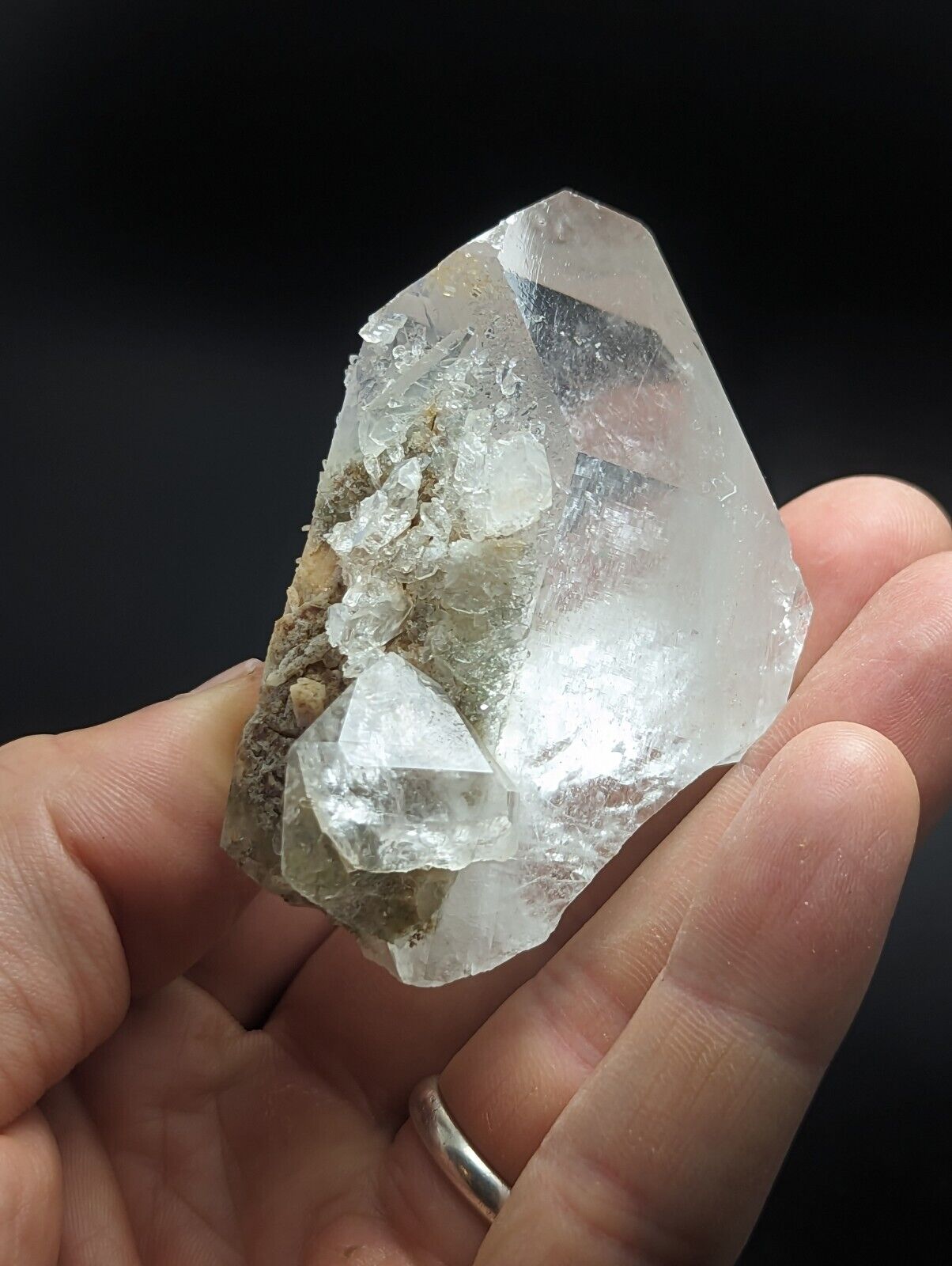 Green Chlorite Quartz Crystal Point North of Willis Mine Paron Arkansas Rare - Collectibles:Rocks Fossils &