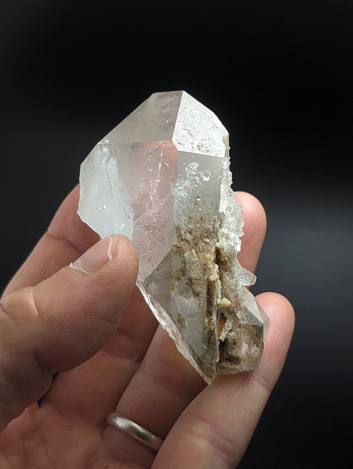 Green Chlorite Quartz Crystal Point North of Willis Mine Paron Arkansas Rare - Collectibles:Rocks Fossils &