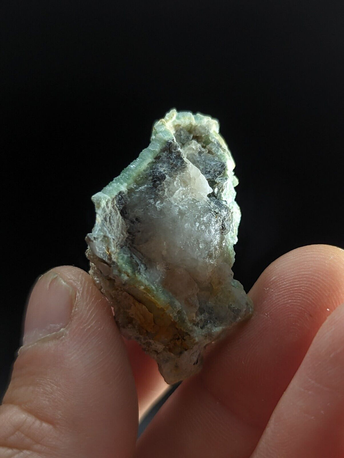 Green Wavellite on Quartz - Old Stock - Mauldin Mountain Arkansas ooak - Collectibles:Rocks Fossils & Minerals:Crystals