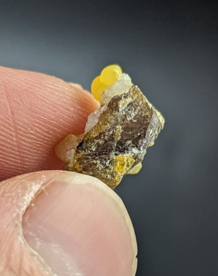 Greenockite included Smithsonite on Sphalerite + Quartz marion county arkansas - Collectibles:Rocks Fossils &