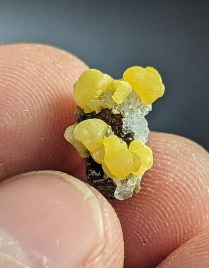 Greenockite included Smithsonite on Sphalerite + Quartz marion county arkansas - Collectibles:Rocks Fossils &
