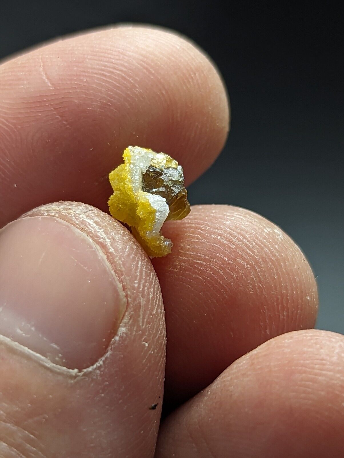 Greenockite included Smithsonite on Sphalerite Rush Marion County Arkansas - Collectibles:Rocks Fossils &