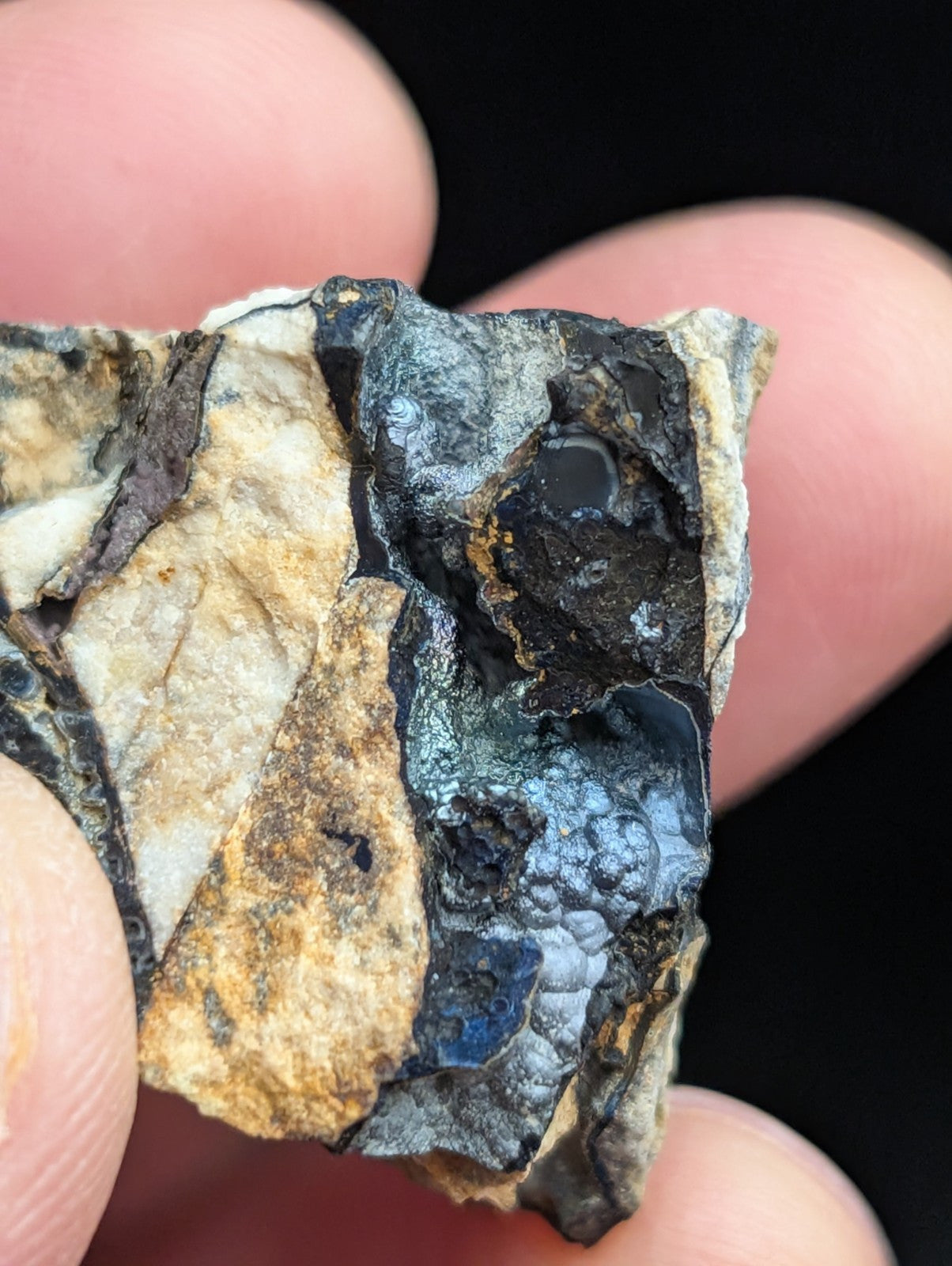 Iridescent/Rainbow Goethite Polk County Arkansas Old Stock OOAK Set of 2 - Collectibles:Rocks Fossils &