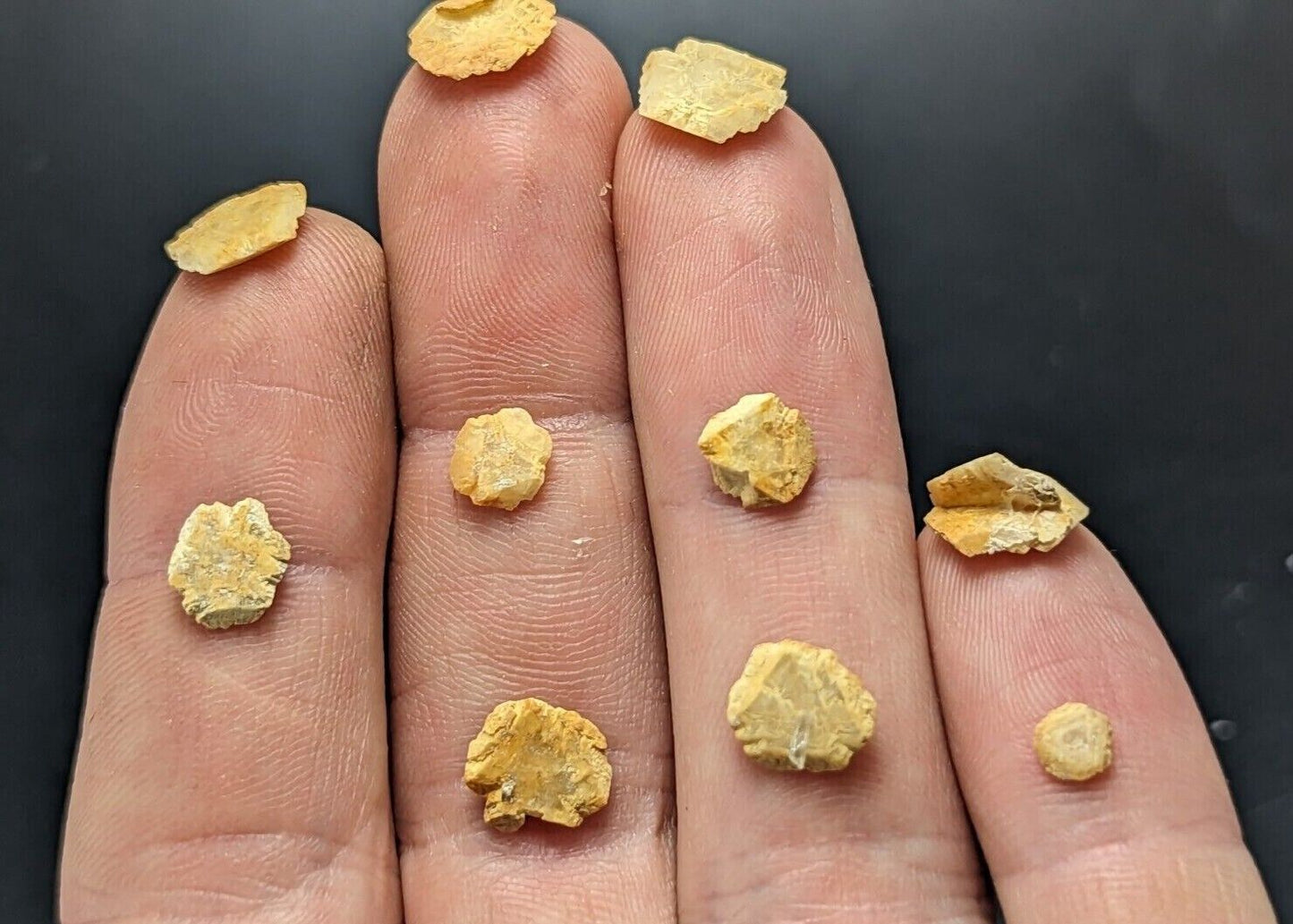 Jeffrey Quarry Ankerite Ultra Rare and Unique Arkansas Old Stock set of 10 - Collectibles:Rocks Fossils &