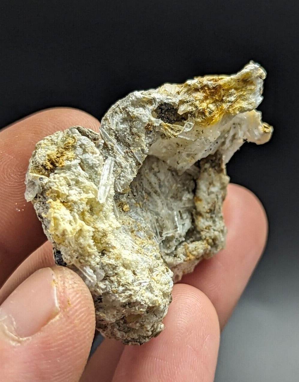 Jeffrey Quarry Quartz Crystals in Rectorite Ultra Rare Arkansas Old Stock - Collectibles:Rocks Fossils &