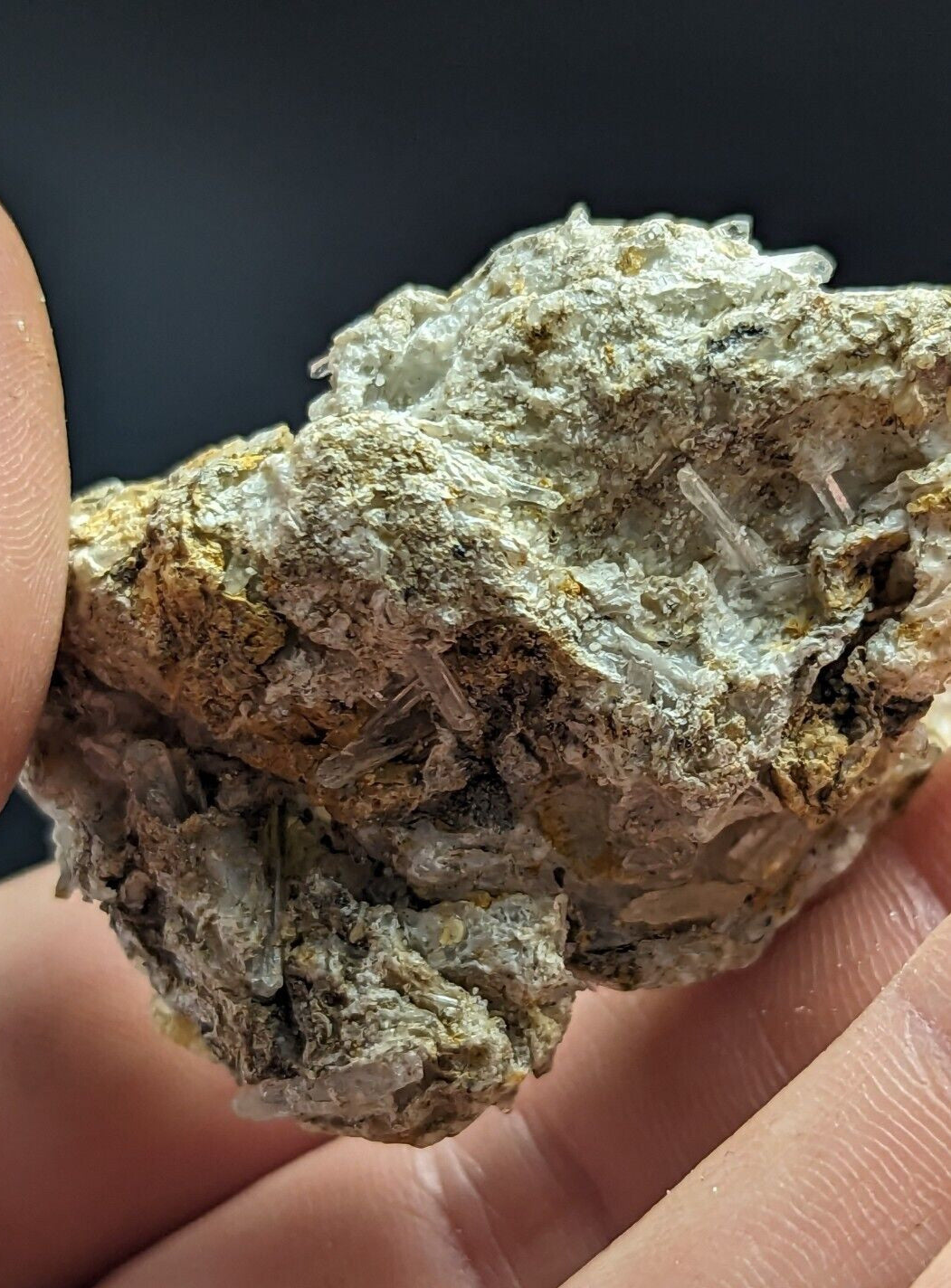 Jeffrey Quarry Quartz Crystals in Rectorite Ultra Rare Arkansas Old Stock - Collectibles:Rocks Fossils &