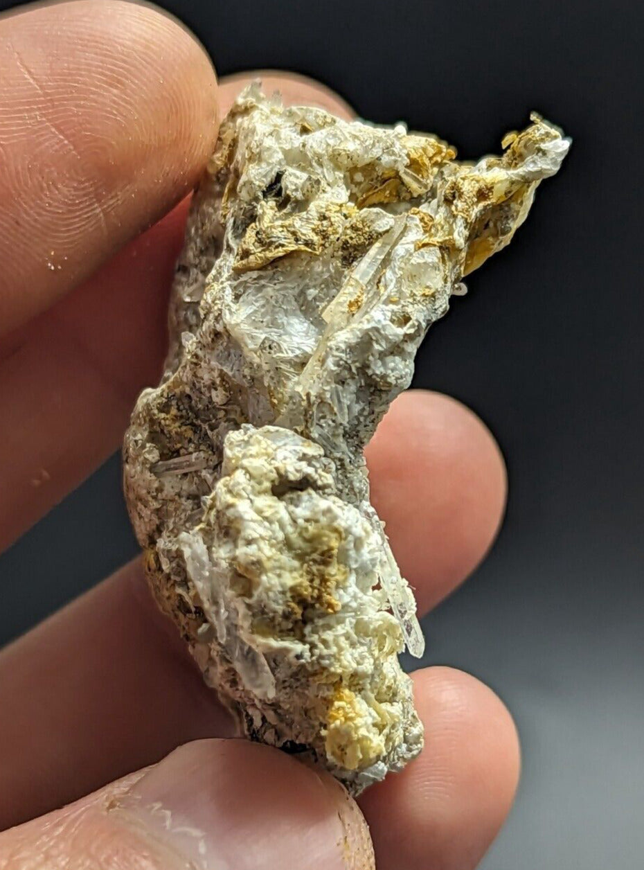 Jeffrey Quarry Quartz Crystals in Rectorite Ultra Rare Arkansas Old Stock - Collectibles:Rocks Fossils &