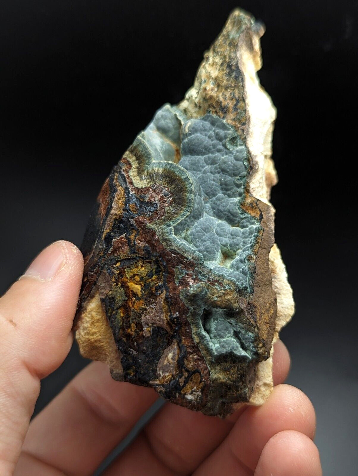 Kidwellite Dufrenite Beraunite etc (VERY RARE 3 Oaks Gap Polk Co. Arkansas) - Collectibles:Rocks Fossils &