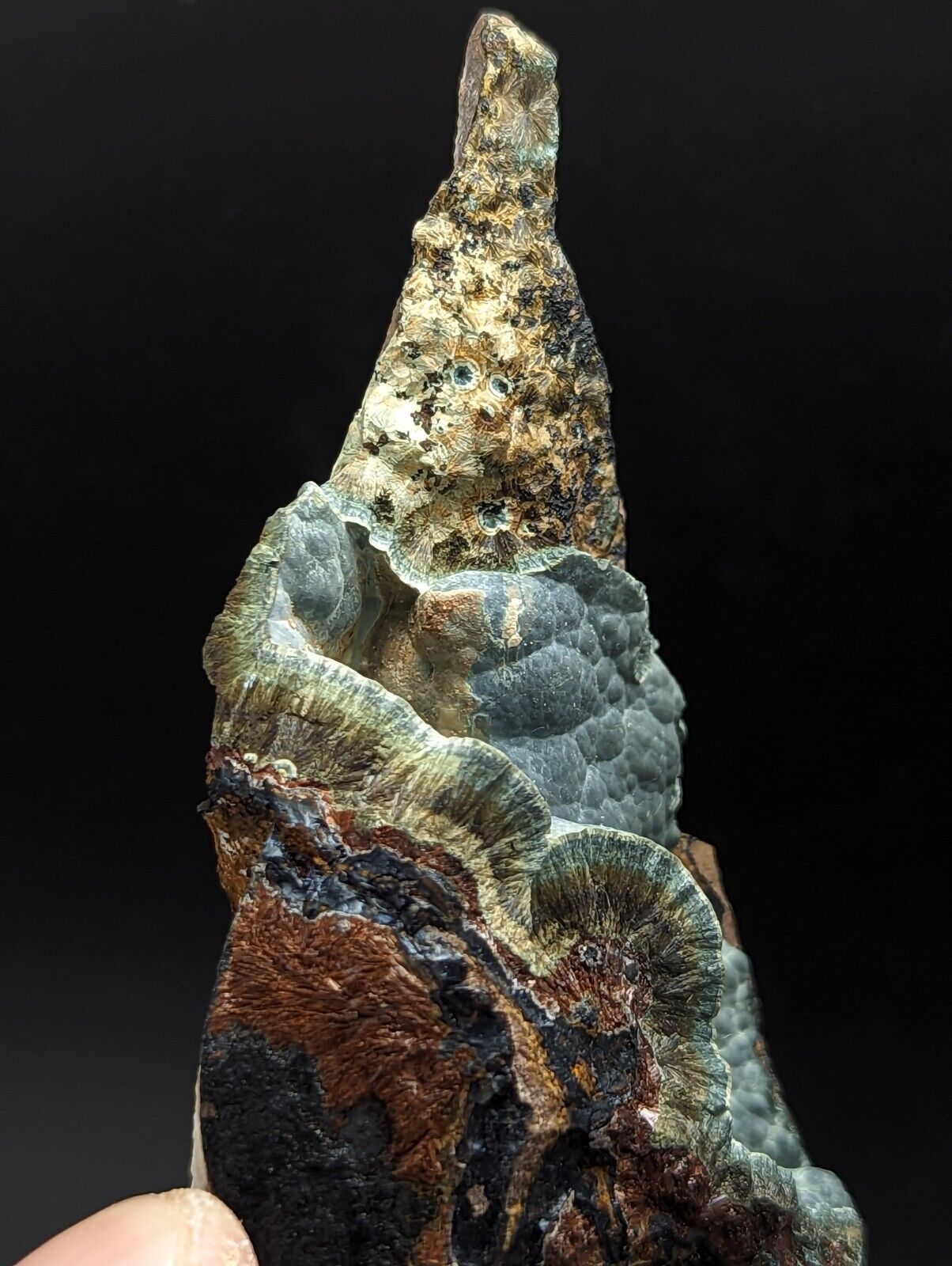 Kidwellite Dufrenite Beraunite etc (VERY RARE 3 Oaks Gap Polk Co. Arkansas) - Collectibles:Rocks Fossils &
