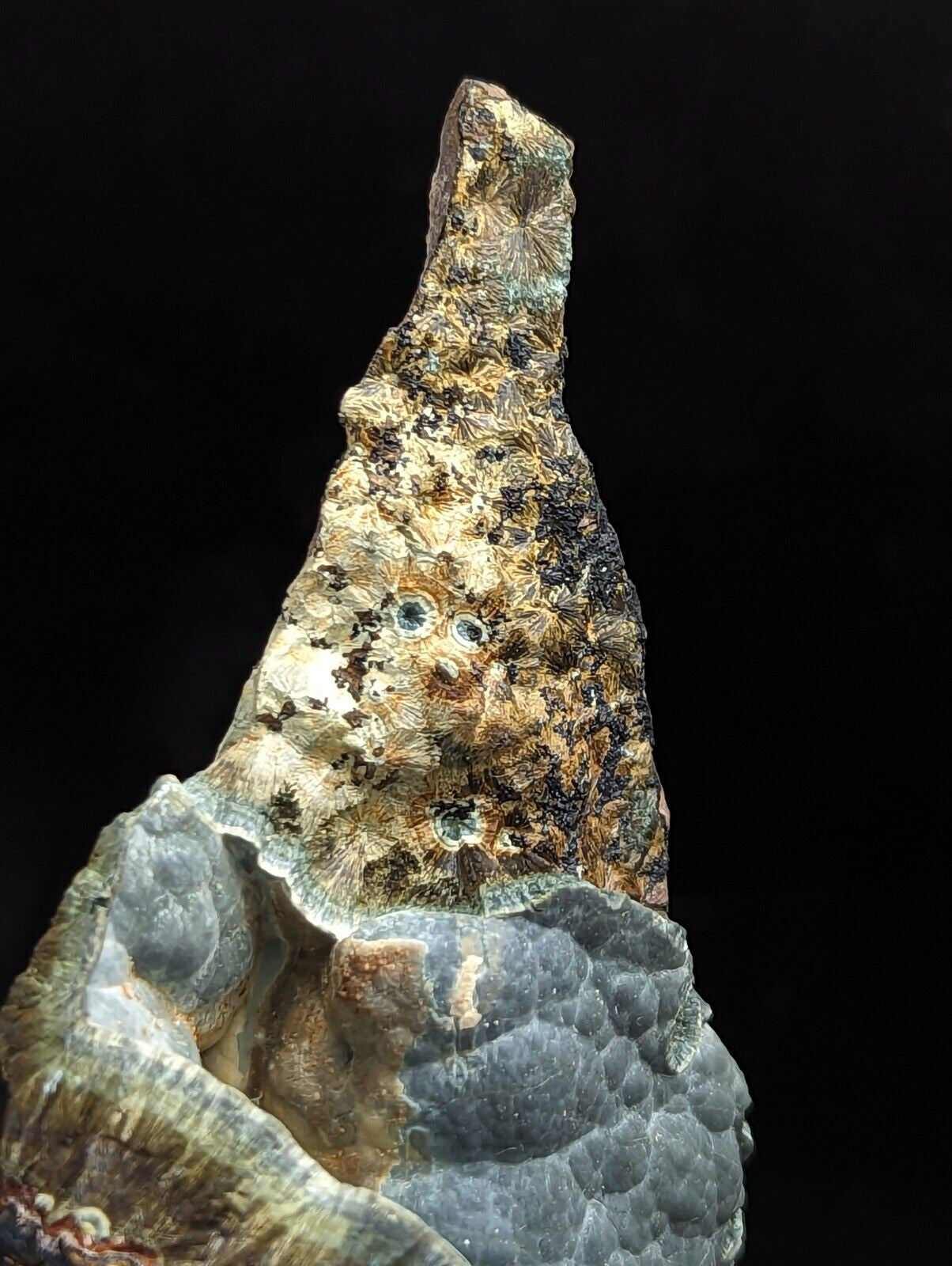 Kidwellite Dufrenite Beraunite etc (VERY RARE 3 Oaks Gap Polk Co. Arkansas) - Collectibles:Rocks Fossils &