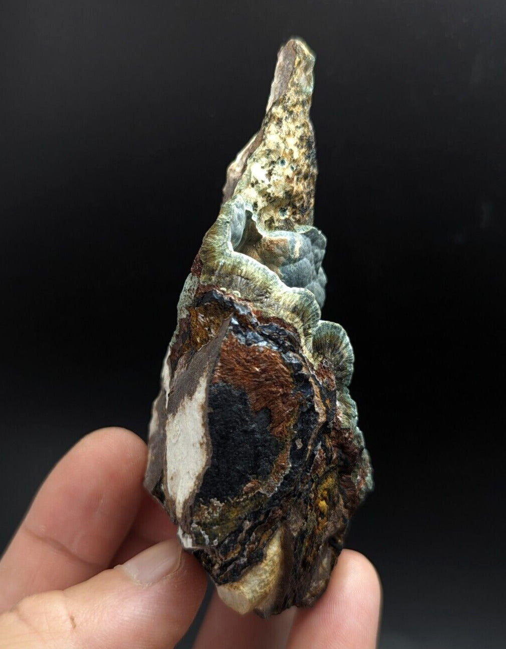 Kidwellite Dufrenite Beraunite etc (VERY RARE 3 Oaks Gap Polk Co. Arkansas) - Collectibles:Rocks Fossils &