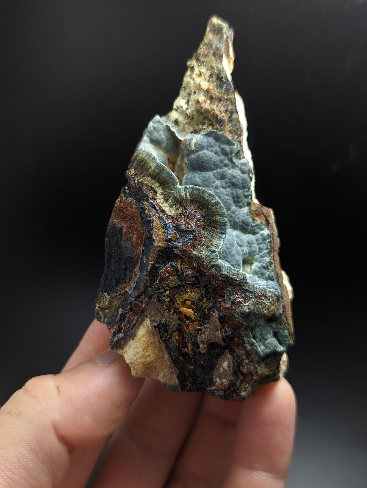 Kidwellite Dufrenite Beraunite etc (VERY RARE 3 Oaks Gap Polk Co. Arkansas) - Collectibles:Rocks Fossils &