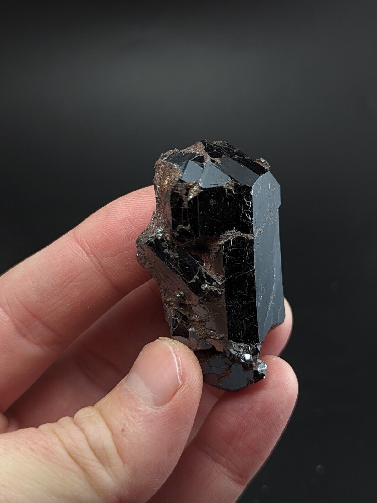 Large A + Unique Rutile Crystal - Graves Mountain Lincolnton Georgia old stock - Collectibles:Rocks Fossils &
