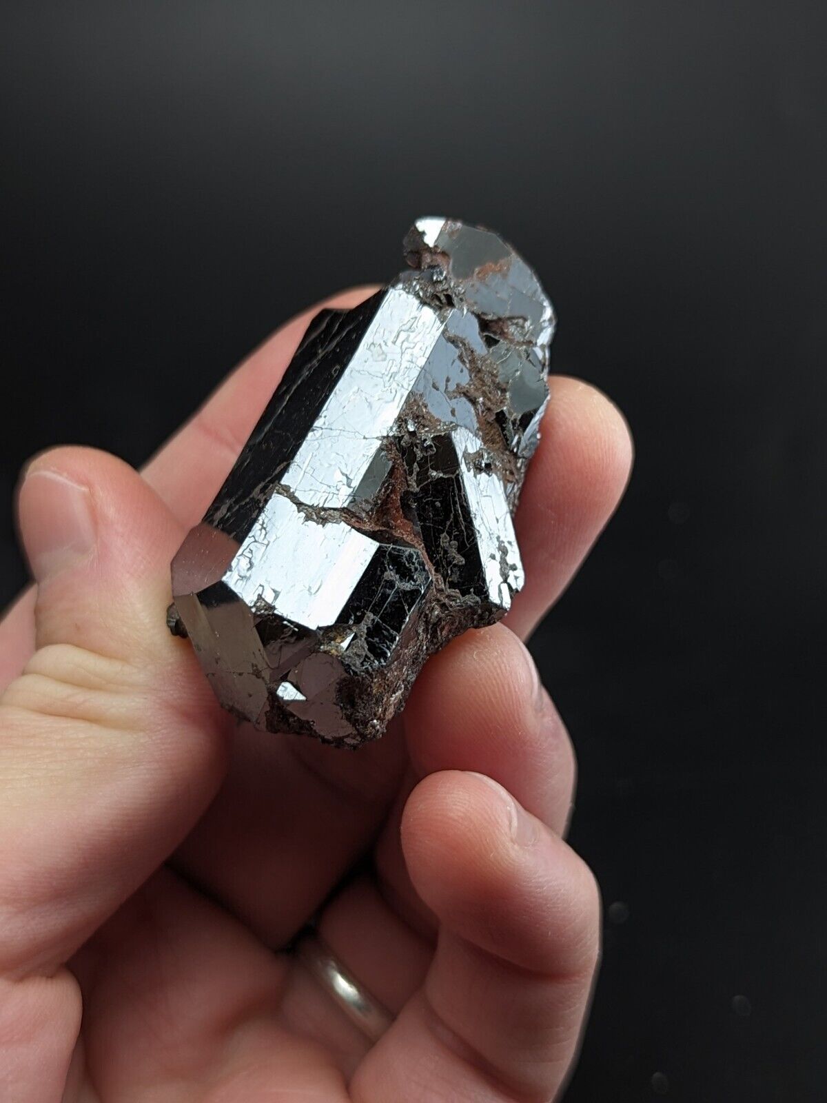 Large A + Unique Rutile Crystal - Graves Mountain Lincolnton Georgia old stock - Collectibles:Rocks Fossils &