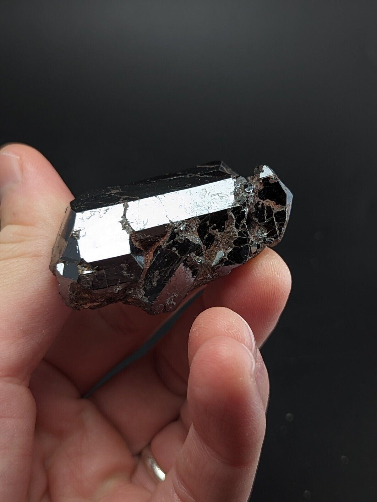 Large A + Unique Rutile Crystal - Graves Mountain Lincolnton Georgia old stock - Collectibles:Rocks Fossils &