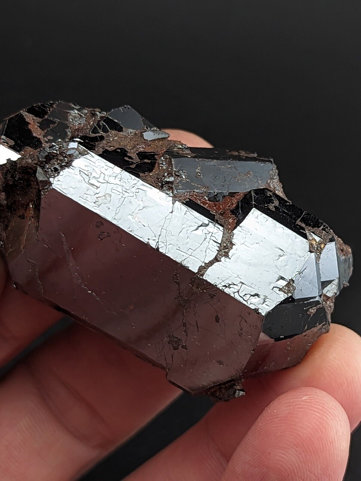 Large A + Unique Rutile Crystal - Graves Mountain Lincolnton Georgia old stock - Collectibles:Rocks Fossils &
