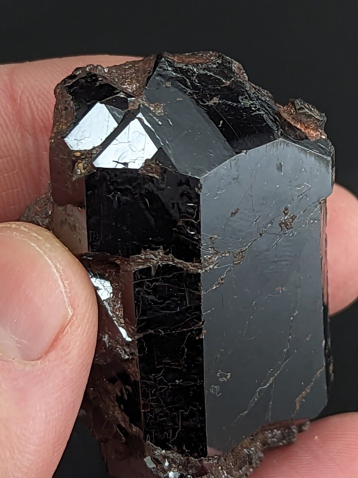 Large A + Unique Rutile Crystal - Graves Mountain Lincolnton Georgia old stock - Collectibles:Rocks Fossils &