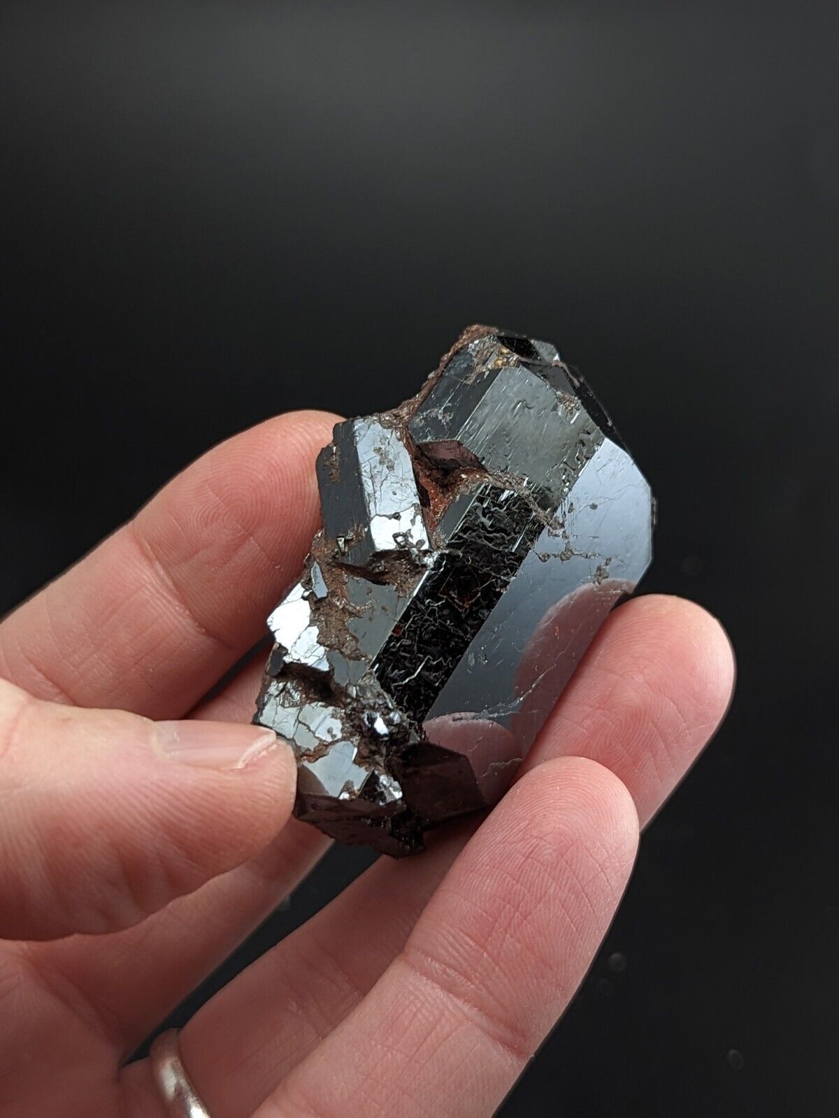 Large A + Unique Rutile Crystal - Graves Mountain Lincolnton Georgia old stock - Collectibles:Rocks Fossils &