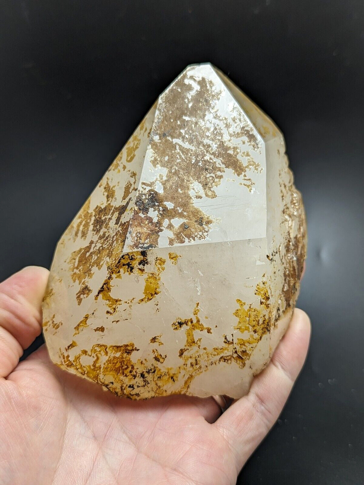 Large Quartz Crystal Point - Garland County Arkansas USA Display specimen - Collectibles:Rocks Fossils &