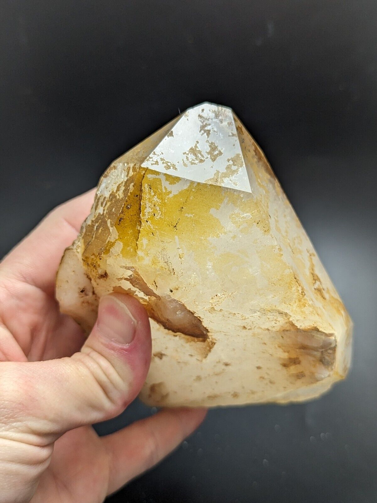 Large Quartz Crystal Point - Garland County Arkansas USA Display specimen - Collectibles:Rocks Fossils &