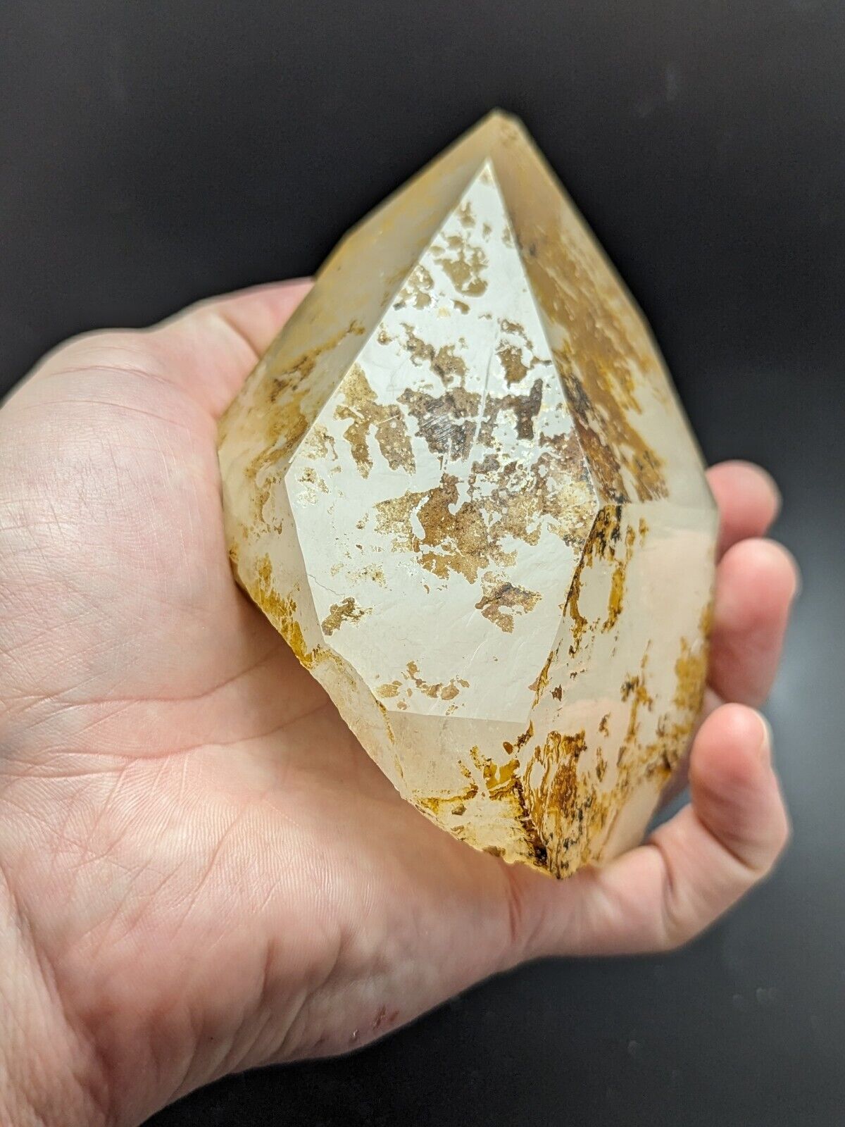 Large Quartz Crystal Point - Garland County Arkansas USA Display specimen - Collectibles:Rocks Fossils &