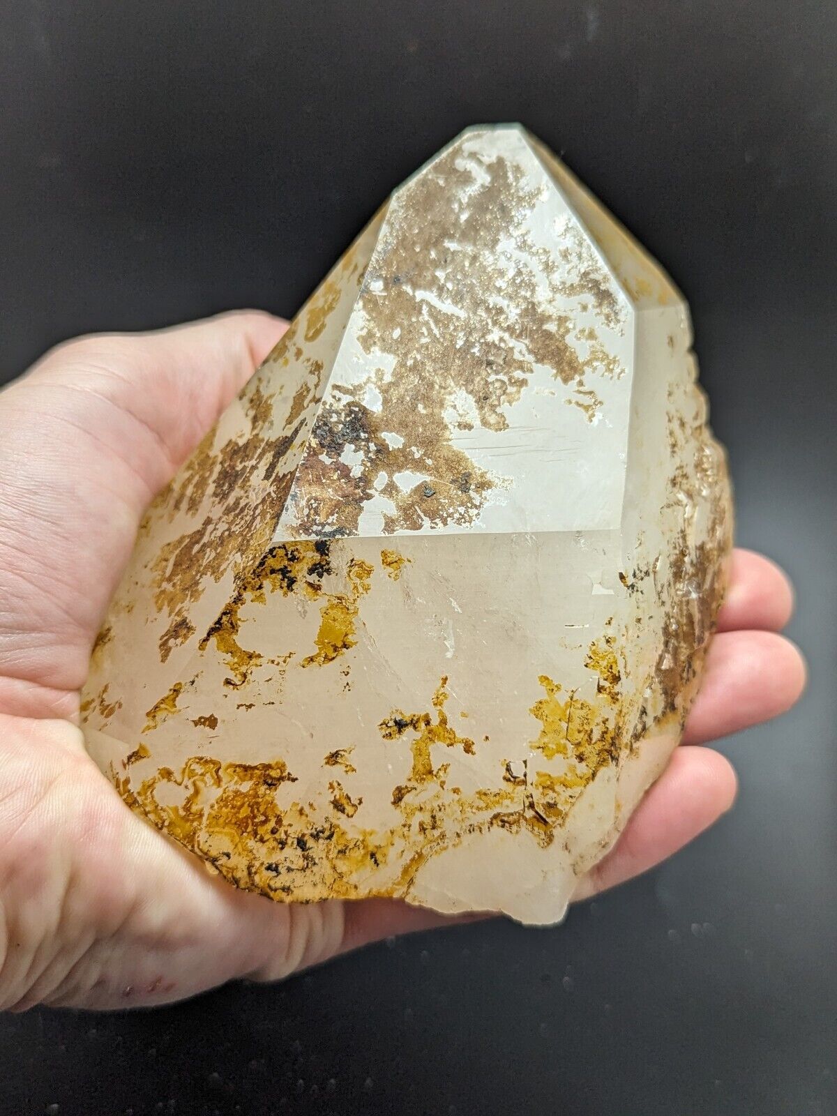 Large Quartz Crystal Point - Garland County Arkansas USA Display specimen - Collectibles:Rocks Fossils &