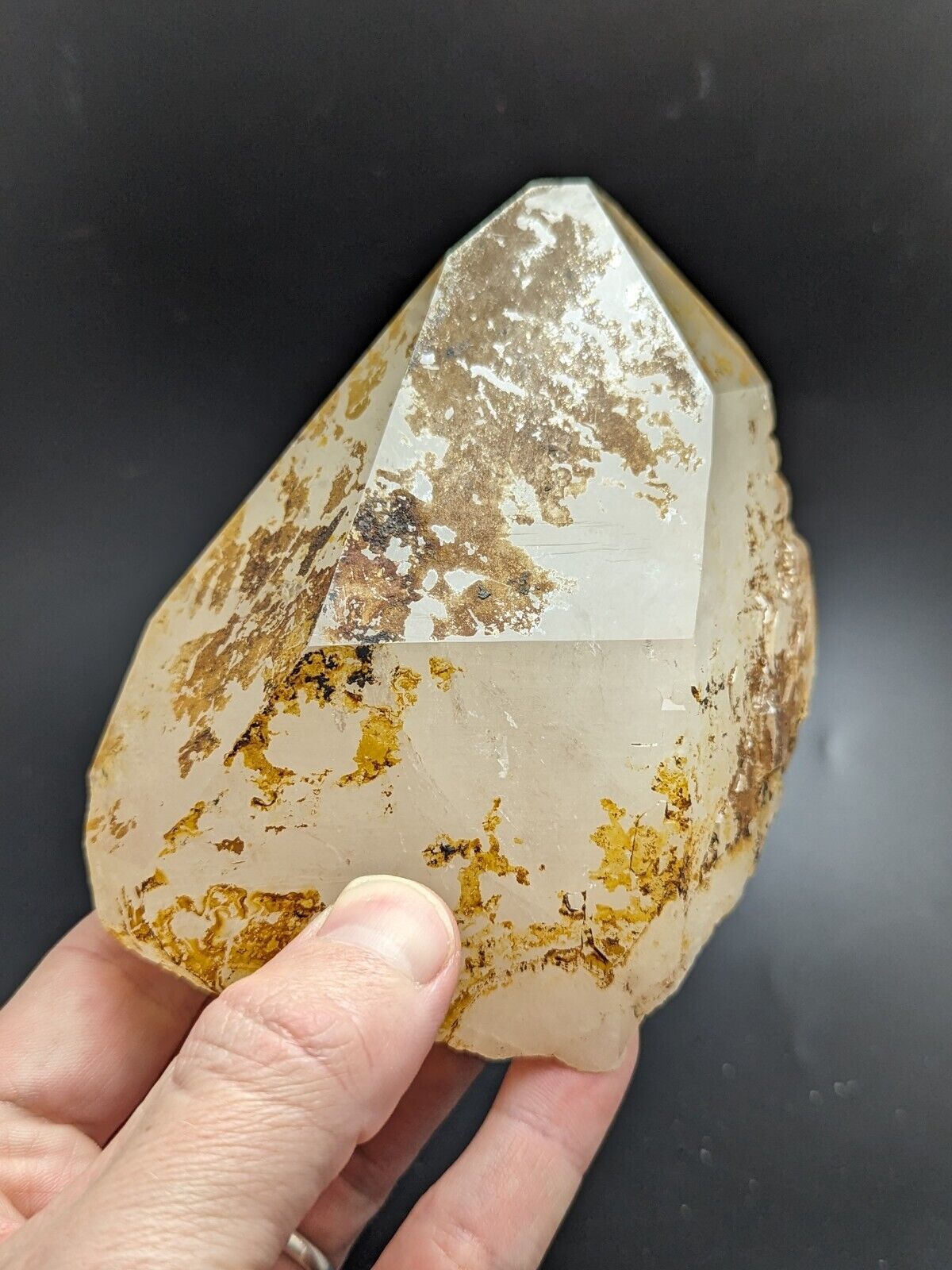 Large Quartz Crystal Point - Garland County Arkansas USA Display specimen - Collectibles:Rocks Fossils &