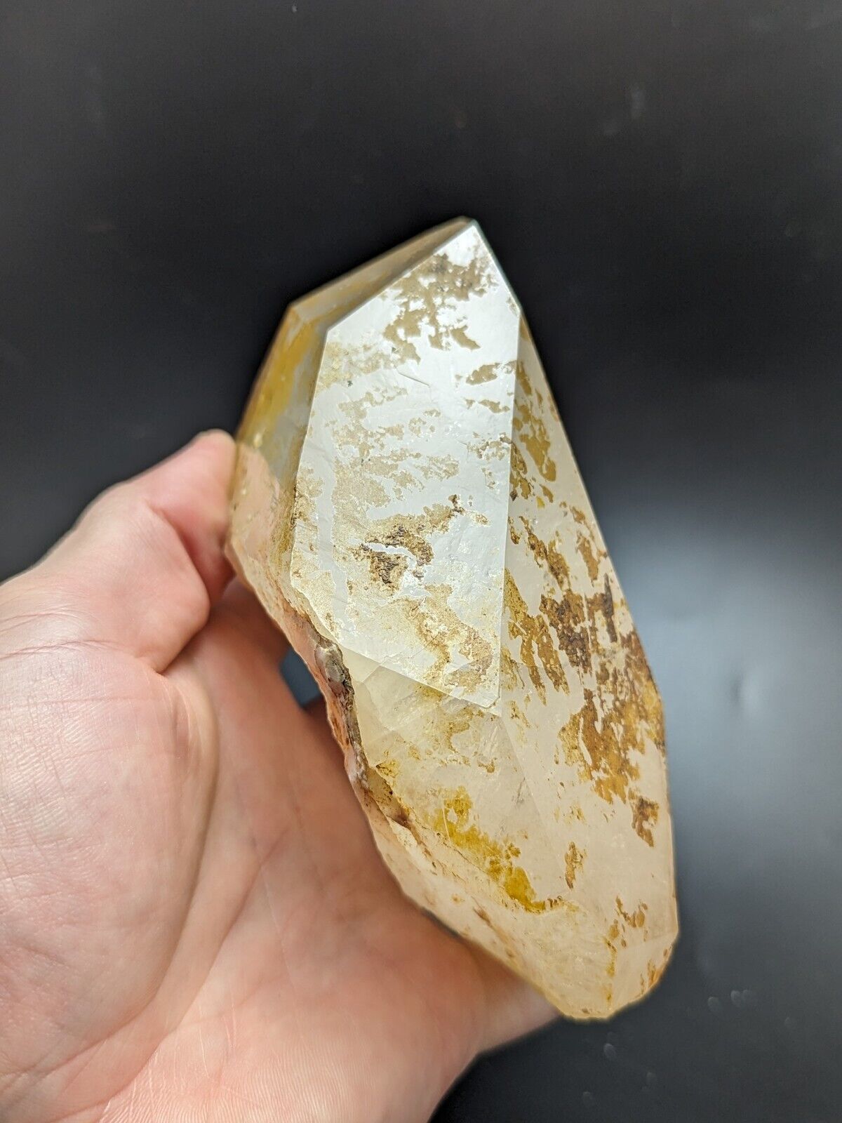 Large Quartz Crystal Point - Garland County Arkansas USA Display specimen - Collectibles:Rocks Fossils &