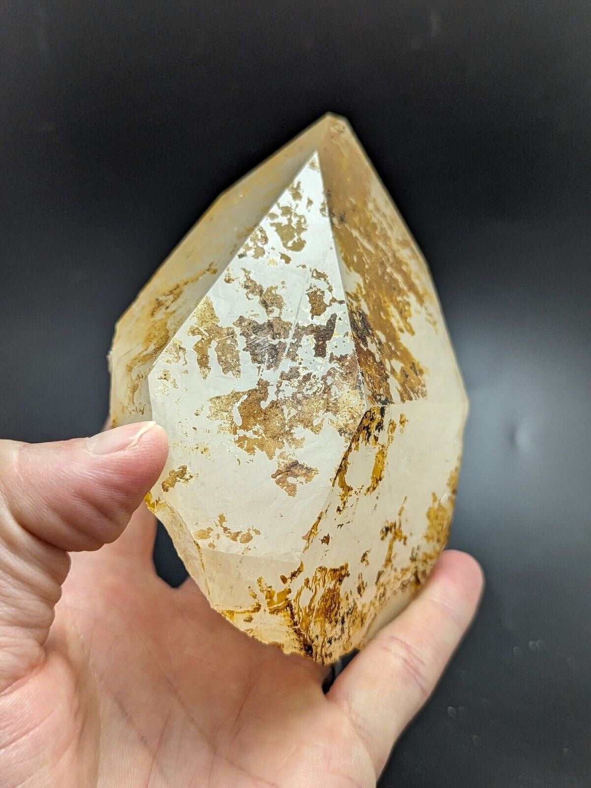 Large Quartz Crystal Point - Garland County Arkansas USA Display specimen - Collectibles:Rocks Fossils &