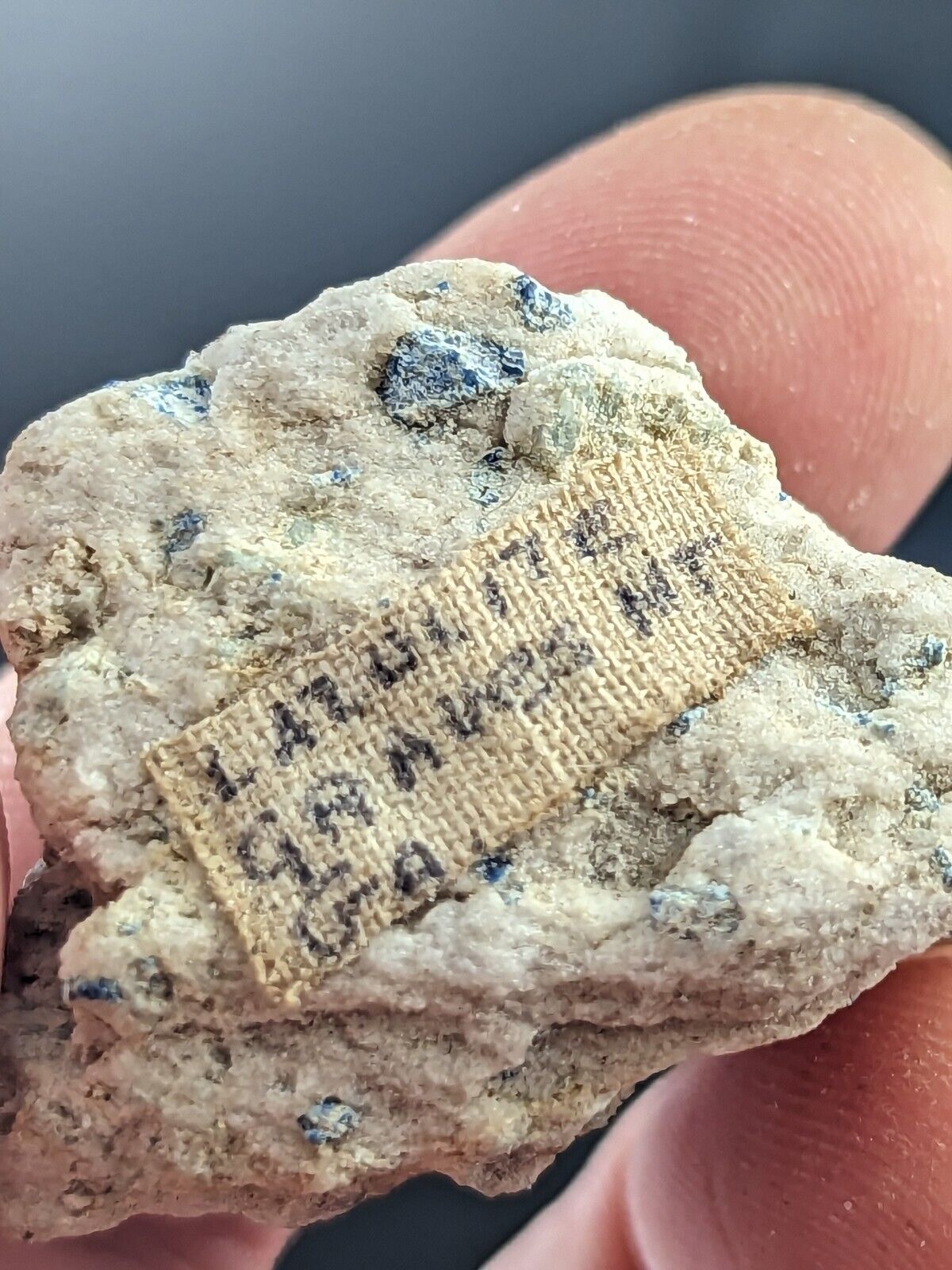 Lazulite Old Stock Graves Mountain Georgia USA - Collectibles:Rocks Fossils & Minerals:Crystals Mineral
