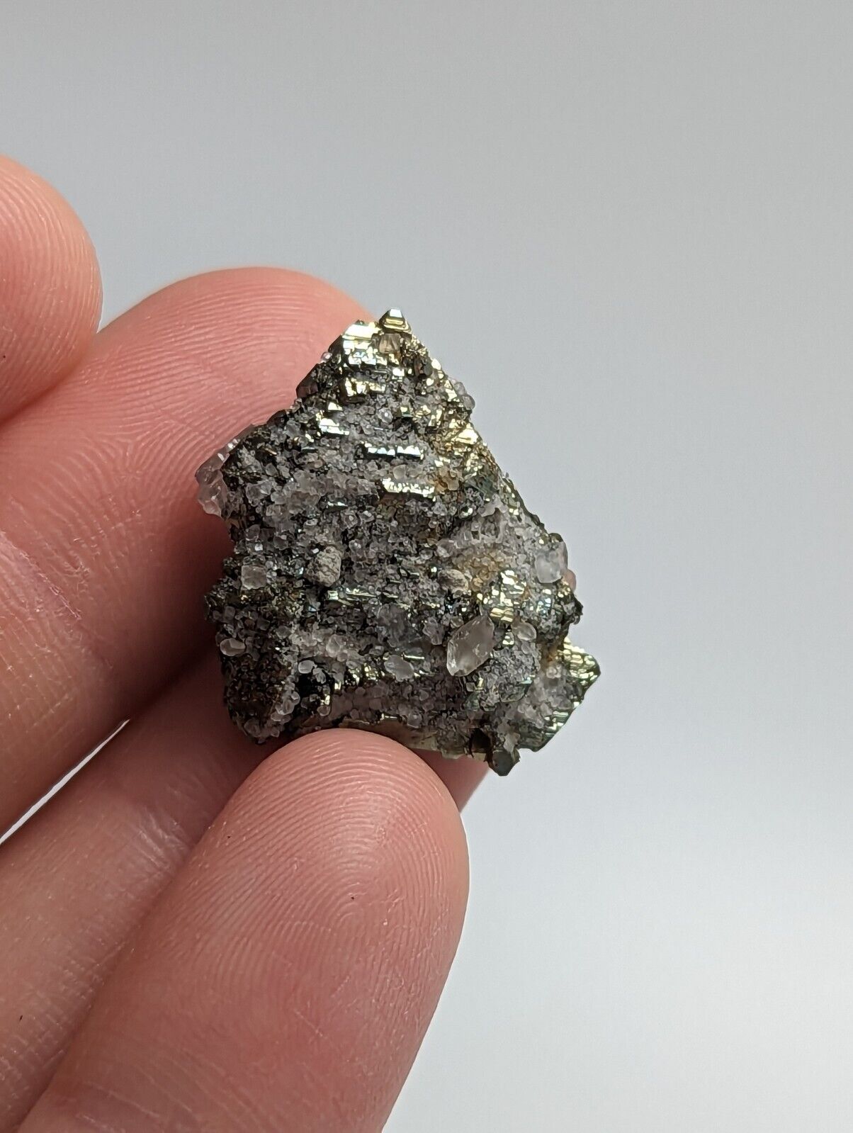 Marcasite with Calcite Linwood Mine Iowa USA - Collectibles:Rocks Fossils & Minerals:Crystals Mineral Specimens:Display
